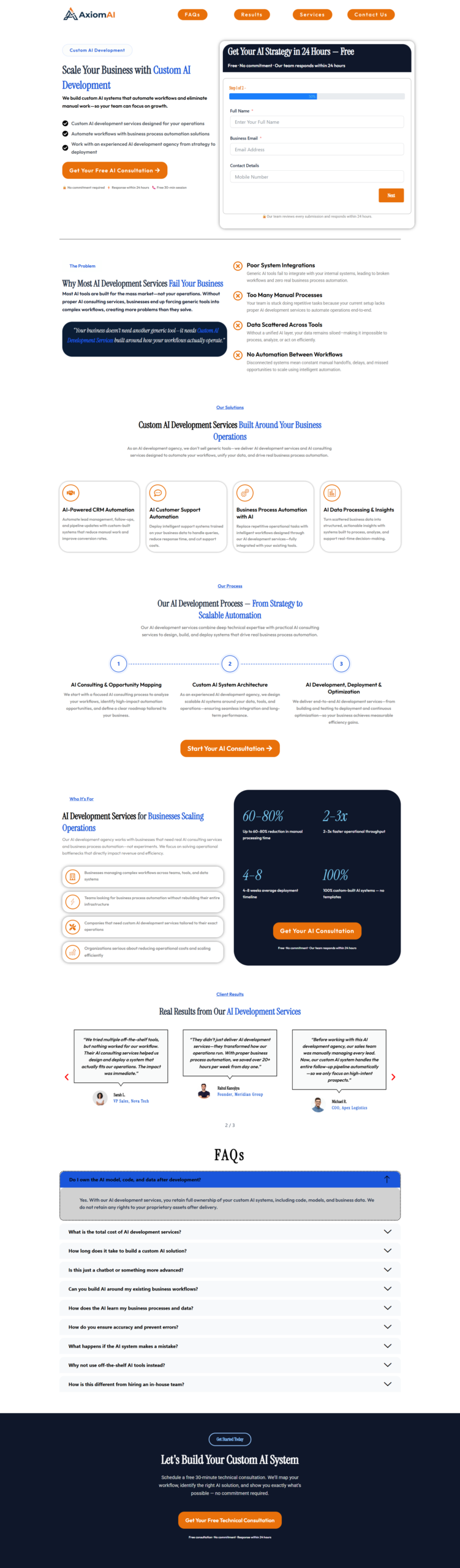 landing Page Build For Google Ads ,